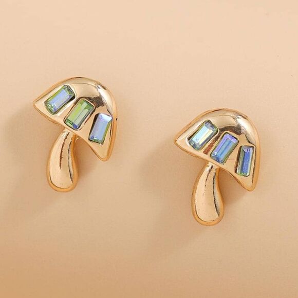 Vintage style mushroom earrings N238 - Picture 1 of 5